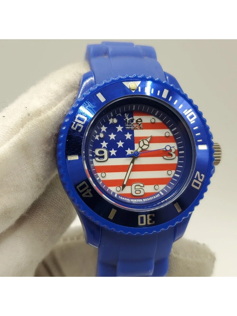 Ice USA Rotating Bezel Quartz Watch 36mm New Battery